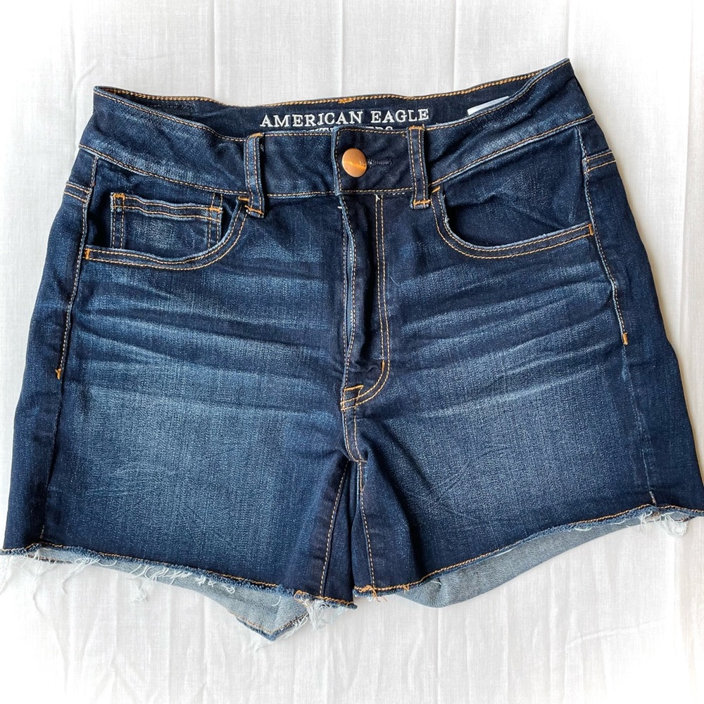 American Eagle super stretch hi-rise jean shorts